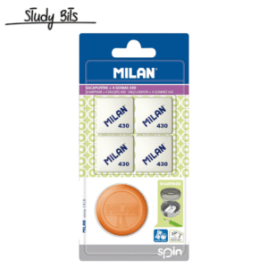 4 x 430 ERASERS + SHARPENER